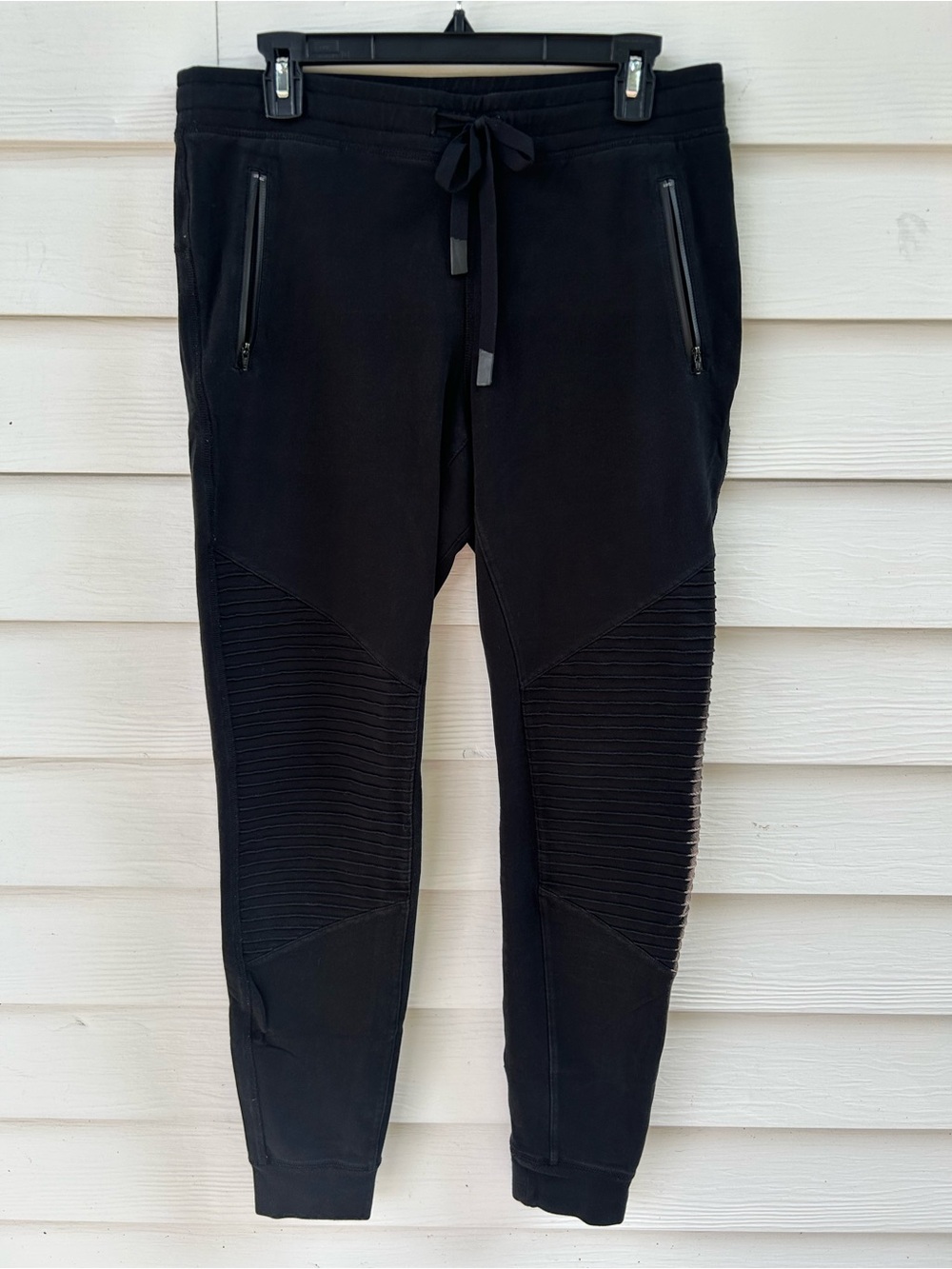 ALO Black Moto Joggers